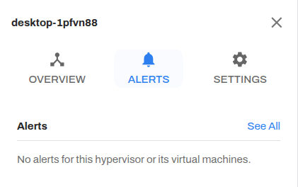 Hypervisor alerts