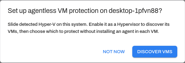 Set up agentless VM protection