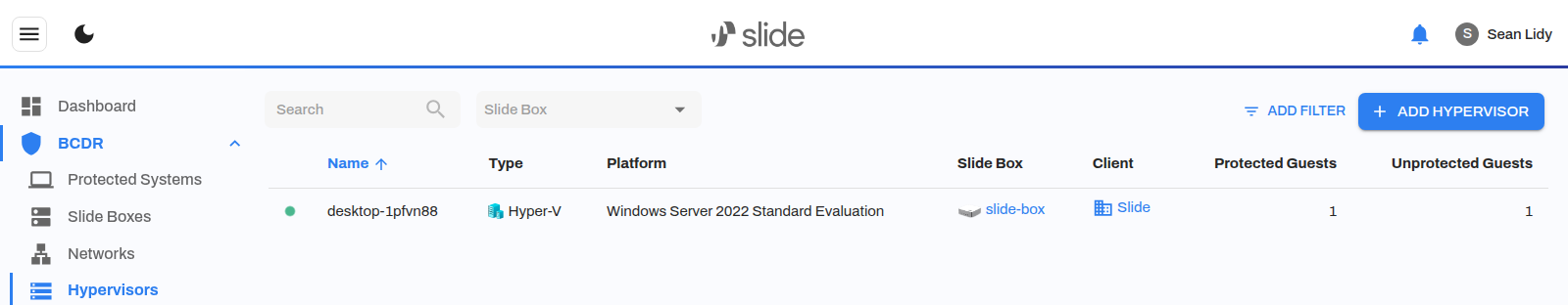 Hypervisors list