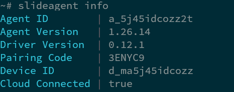 Slide Linux Agent installation start